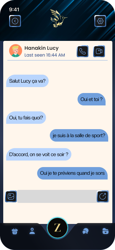 Chat privé entre amis