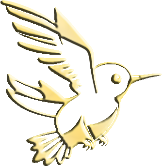 logo du colibri de zichat en or